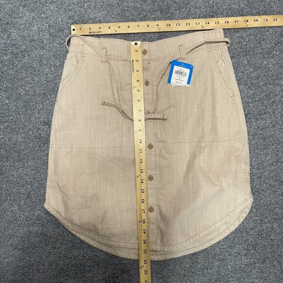Columbia Womens Organic Cotton Summer Chill Skirt M Regular Fit Beige - Picture 7 of 7